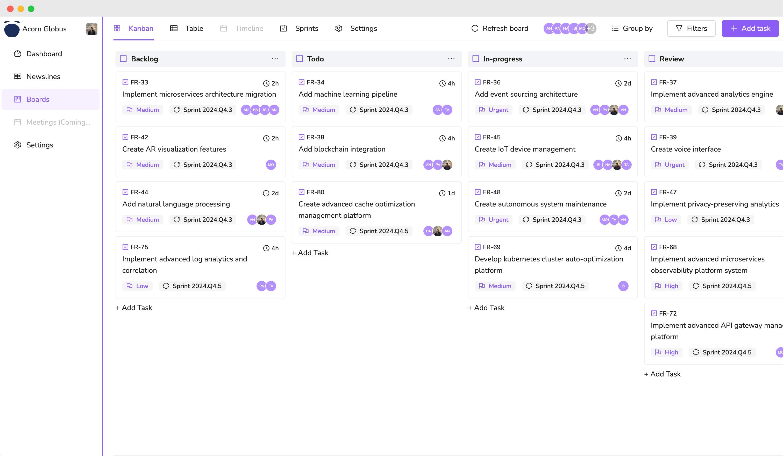 Calyvim Dashboard